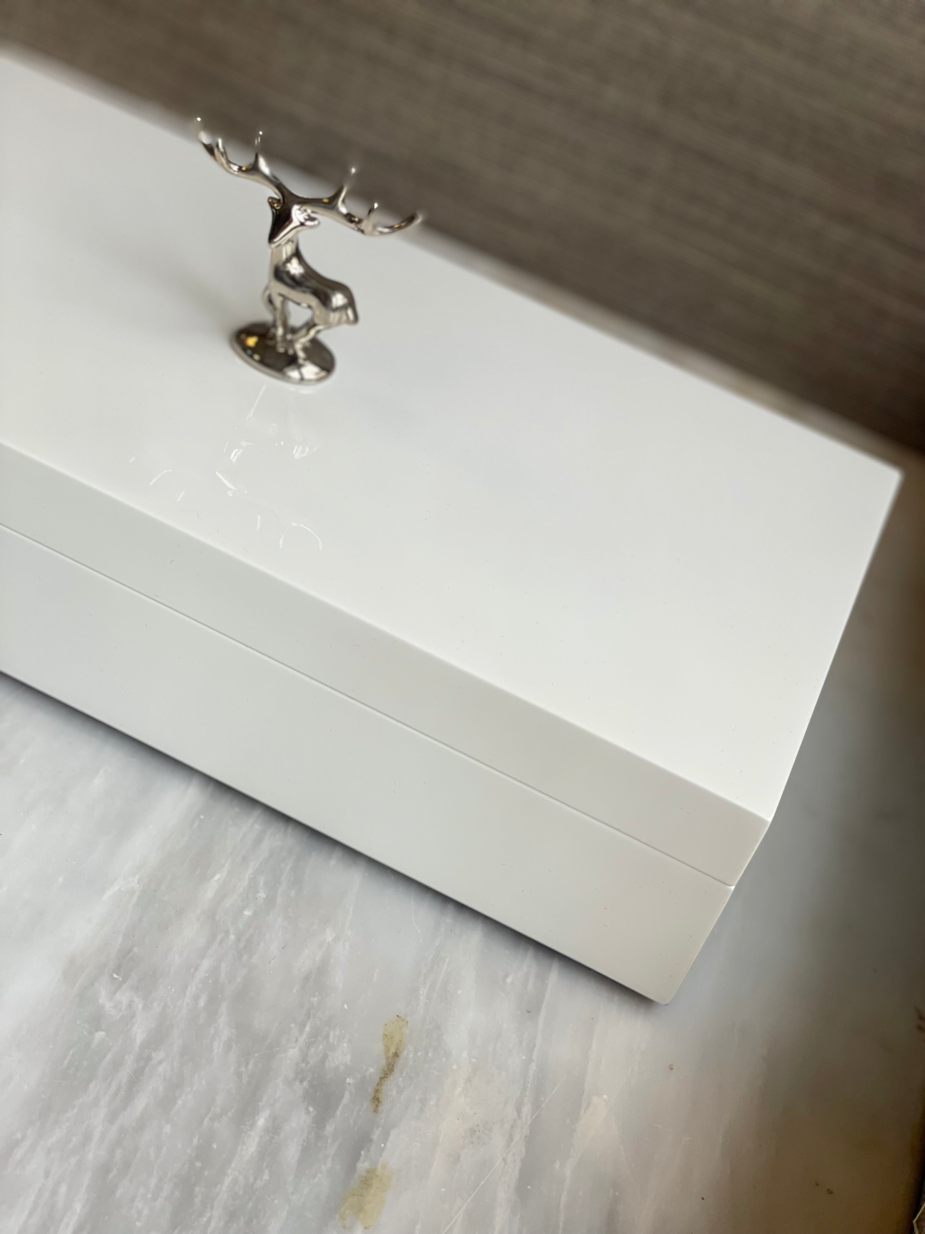 Deer Jewellery Box (White)