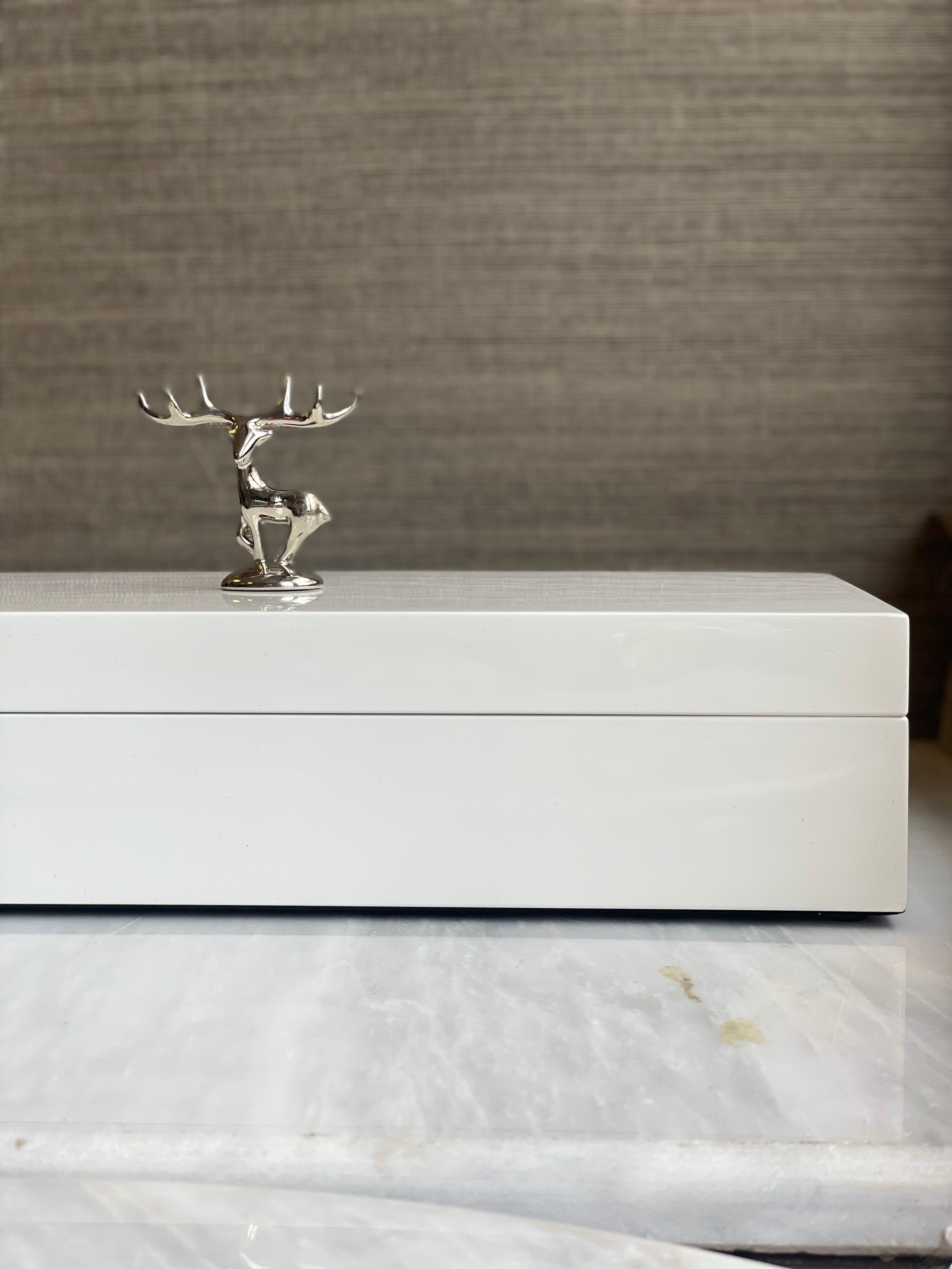 Deer Jewellery Box (White)