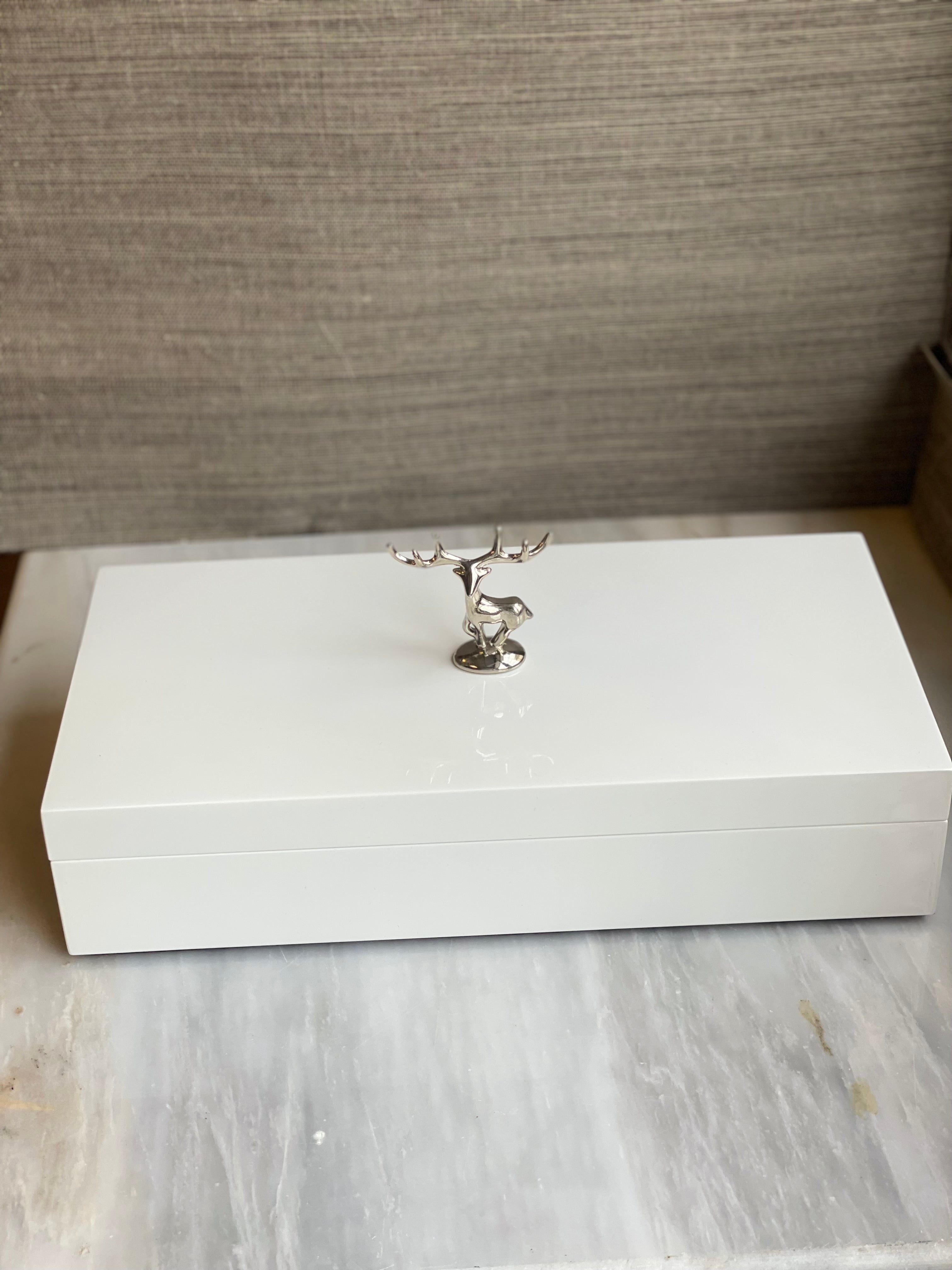 Deer Jewellery Box (White)