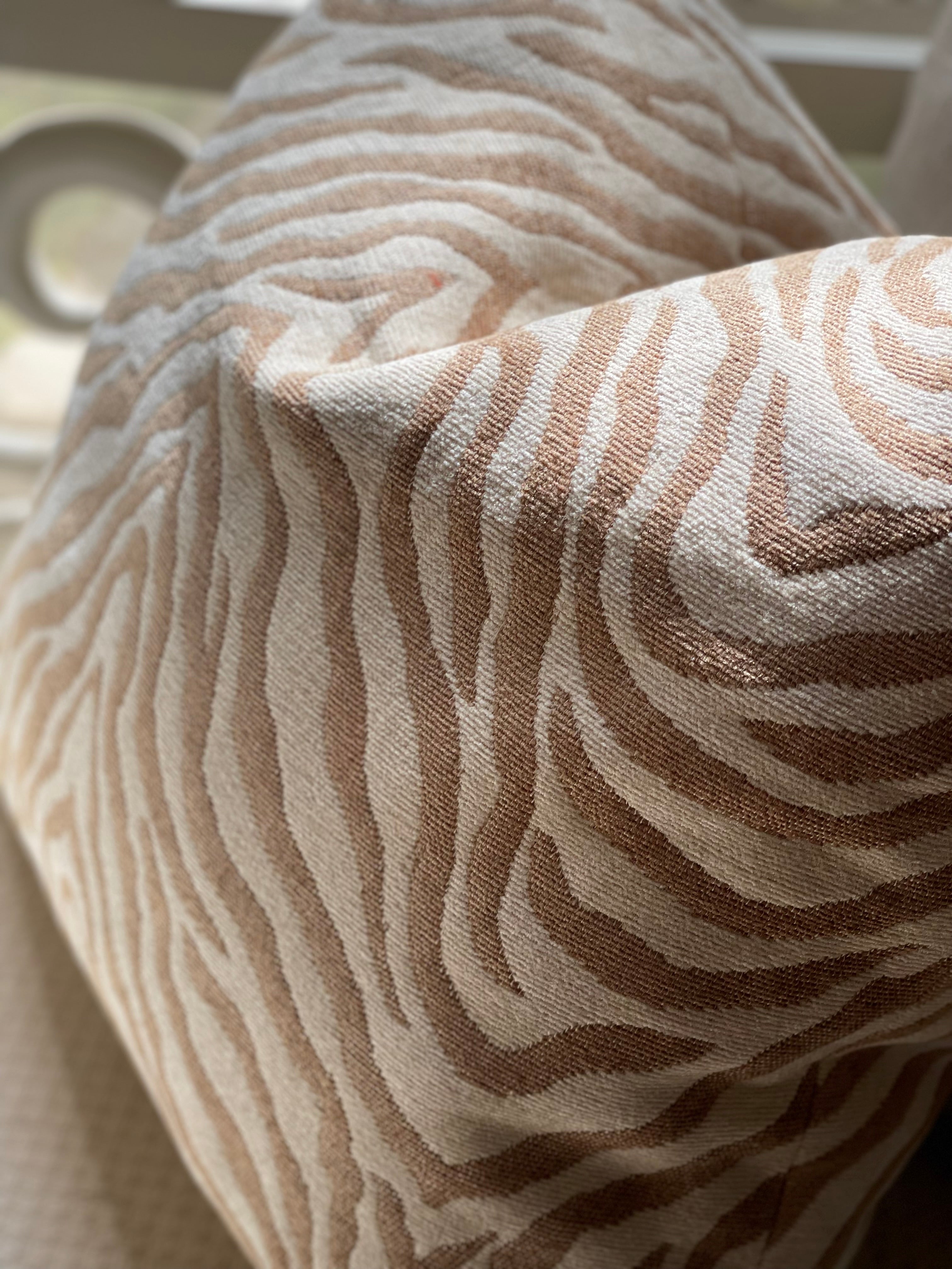 Zebra Cushion (Beige)